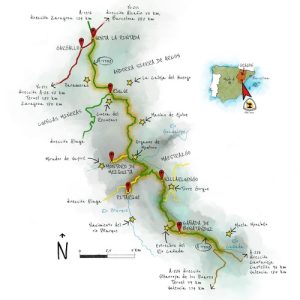 Mapa de la Ruta del Silencio en moto