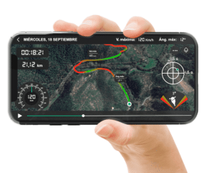 Registro de rutas profesional de KOMOBI.
