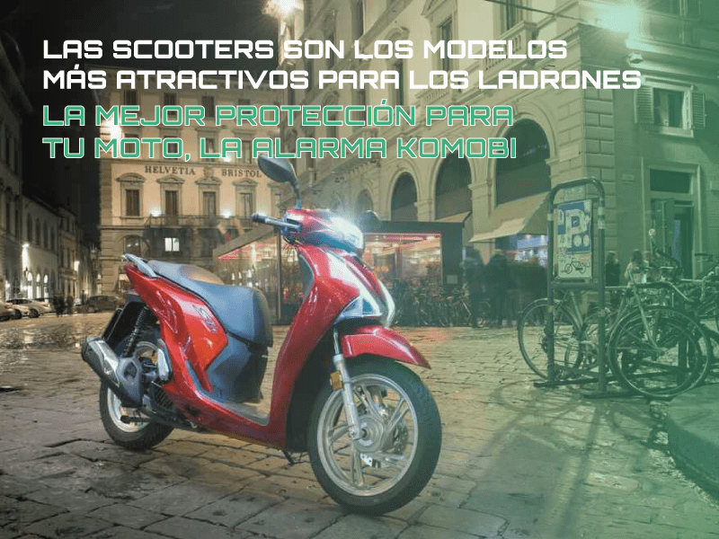 Las scooters son las motos más robadas en España